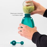 Maccie Refillable Food Pouch - Aqua Blue